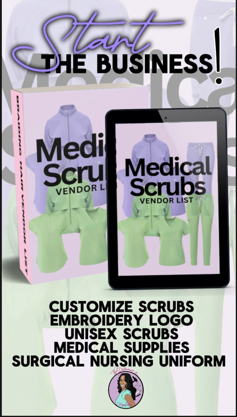 Medical Scrubs “Vendor List”