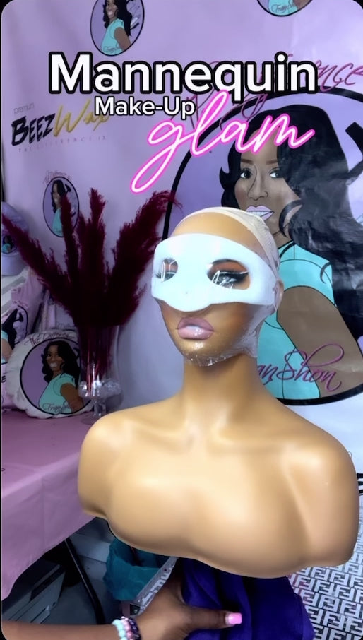 Glam Mannequin with make up and shoulders